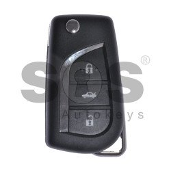 OEM Flip Key for Toyota   Buttons:3 / Frequency: 433MHz / Transponder:RF430 (8A) H-Chip / First Page:H59 / Blade signature: VA2 / Model Tokai Rika  : B2A2F2R	
