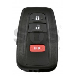 OEM Smart Key for Toyota C-HR Buttons:2+1 / Frequency:433 MHz / Transponder:Texas Crypto/128-bit AES / First Page:A9 / Model: BR2EX / Blade signature:TOY-94 / Immobiliser system:Smart System / Keyless Go