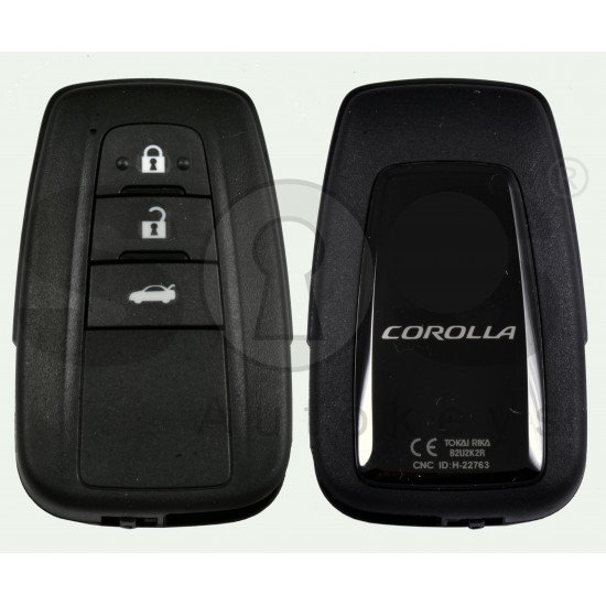 OEM Smart Key for Toy Corolla Buttons:3 / Frequency:434 MHz / Transponder: NCF 29A1M / HITAG AES / First Page:AA / Model B2U2K2R /Part No : 8990H-02050 / Blade signature:TOY-94 / Immobilser system:Smart System / Keyless Go