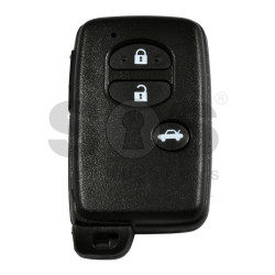 Smart Key for Toy Land Cruiser 150 Buttons:3 / Frequency:434MHz / Transponder:4D67 80-Bit / First Page:98 / Model:B75EA / Part No: 89904-05040 / Keyless Go