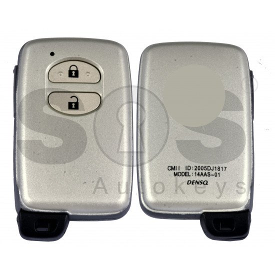 Smart Key for Toy Land Cruiser 200 2013-2016 Buttons:2 / Frequency:434 MHz / Transponder:4D67 80-Bit / First Page:98 / Model:B77EA / Keyless Go