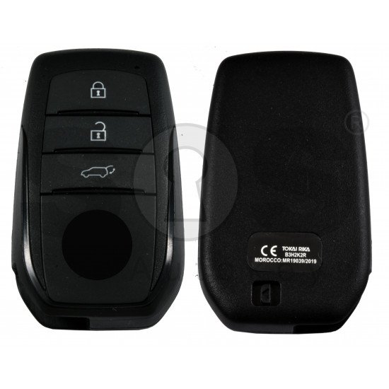 OEM Smart Key for Toy Yaris 2020+ Buttons:3 / Frequency:433 MHz / Transponder: NCF29A1M / Blade Signature:TOY-94 / Immobiliser System:Smart System / Keyless Go