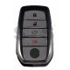 OEM Smart Key for Toy FORTUNER 2016 Buttons:4 / Frequency: 434MHz / Transponder: TIRIS RF430 (8A)  / First Page: 8A  /  MODEL : BM1EW 	/  Keyless Go