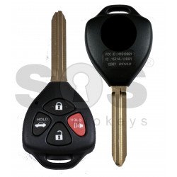 Regular Key for Toy CAMRY 2009-2014 Buttons:3+1 / Frequency: 315MHz / Transponder: TIRIS 4D /    Part No : 89070-33882	