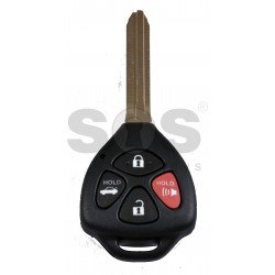 Regular Key for Toy CAMRY 2009-2014 Buttons:3+1 / Frequency: 315MHz / Transponder: TIRIS 4D /    Part No : 89070-33882	
