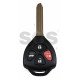 Regular Key for Toy CAMRY 2009-2014 Buttons:3+1 / Frequency: 315MHz / Transponder: TIRIS 4D /    Part No : 89070-33882	