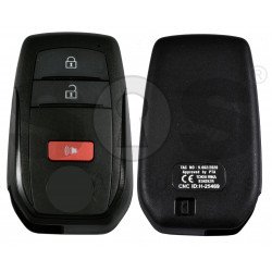 OEM Smart Key for Toy LAND CRUISER 2022+ Buttons:2+1 / Frequency:433 MHz / Transponder: TIRIS RF430 (8A)/ First Page:A8 /  / Part.No:8990H-60550
