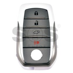 OEM Smart Key for Toy FORTUNER SW4 2016-2020 Buttons:3+1 / Frequency: 315MHz / Transponder: TIRIS RF430 (8A)  / First Page: 8A  /  MODEL : B3U2K2L 	/  Keyless Go