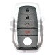 OEM Smart Key for Toy FORTUNER SW4 2016-2020 Buttons:3+1 / Frequency: 315MHz / Transponder: TIRIS RF430 (8A)  / First Page: 8A  /  MODEL : B3U2K2L 	/  Keyless Go