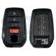OEM Smart Key for Toy LAND CRUISER PRADO 2024 Buttons:3+1 / Frequency: 434MHz / Transponder: TIRIS RF430 (8A)  / PART No : 8990H-60811 /   Keyless Go