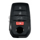 OEM Smart Key for Toy LAND CRUISER PRADO 2024 Buttons:3+1 / Frequency: 434MHz / Transponder: TIRIS RF430 (8A)  / PART No : 8990H-60811 /   Keyless Go