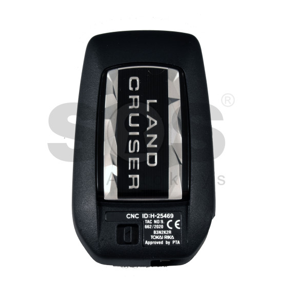 OEM Smart Key for Toy LAND CRUISER   2022+  Buttons:2+1 / Frequency: 433 MHz / Transponder: TIRIS RF430 (8A)    /  Part No :  8990H-60440/60441/60291/60481	/  Keyless Go 