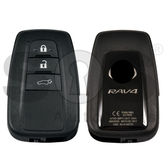OEM Smart Key for Toy RAV4 2024 Buttons:3  / Frequency: 433MHz / Transponder: TIRIS RF430 (8A)   /  Part No :   8990H-42360		/  Keyless Go 