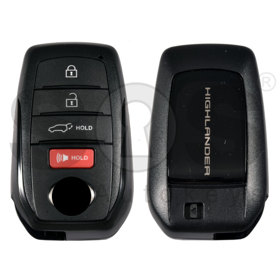 OEM Smart Key for Toy HIGHLANDER 2024 Buttons:3+1  / Frequency: 312/314 MHz / Transponder: TIRIS RF430 (8A)   /  Part No :   8990H-0E600		/  Keyless Go 