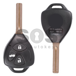 Regular Key for Toy Land Cruiser 100/Hilux Buttons:3 / Frequency:433MHz / Transponder:4D68 / CMII ID:2004DJ0270 / (Remote Only)