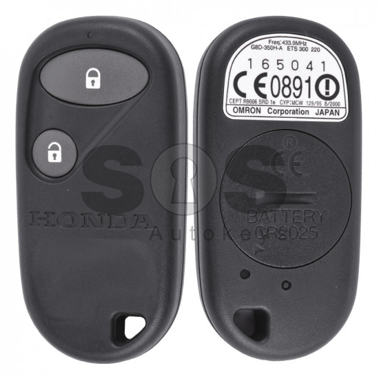 OEM Set Remote Control for Honda Frequency:433MHz / Part No:G8D-350H-A  With Module OMRON G8D-350H-B  (SET/Complete)