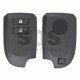 OEM Smart Key for Toy Aygo Buttons:2 / Frequency:434 MHz / Transponder:Tiris DST AES / First Page:39 / Blade signature:VA2 / Immobiliser System:Smart System / Part No:89904-52491/ Keyless GO