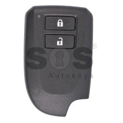 OEM Smart Key for Toy Aygo Buttons:2 / Frequency:434 MHz / Transponder:Tiris DST AES / First Page:39 / Blade signature:VA2 / Immobiliser System:Smart System / Part No:89904-52491/ Keyless GO
