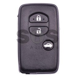 OEM Smart Key for Toy Land Cruiser 150 Buttons:3 / Frequency:434MHz / Transponder:4D67 80-Bit / First Page:98 / Model:B75EA / Part No: 89904-05040 / Keyless Go