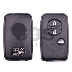 OEM Smart Key for Toy Land Cruiser 150 Buttons:3 / Frequency:434MHz / Transponder:4D67 80-Bit / First Page:98 / Model:B75EA / Part No: 89904-05040 / Keyless Go