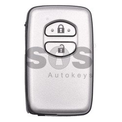OEM Smart Key for Toy Land Cruiser 200 Buttons:2 / Frequency:434 MHz / Transponder:4D67 80-Bit / First Page:98 / Model:B77EA / Part No: 89904-60782 / Keyless Go