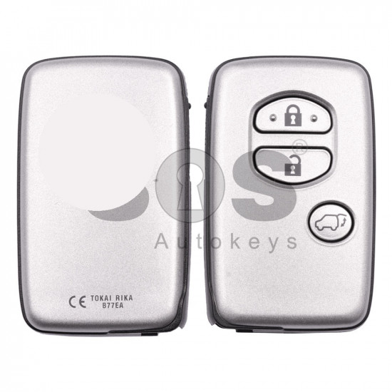 OEM Smart Key for Toy Land Cruiser 200 2010-2012 Buttons:3 / Frequency:433MHz / Transponder:4D67 80-Bit / First Page:98 / Part No:89904-48E90 / Model:B77EA / Keyless Go