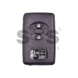 OEM Smart Key for Toy Rav 4 Buttons:2 / Frequency:434 MHz / Transponder:4D67 80-Bit / First Page:98 / Model B90EA / Blade Signature:TOY48 / Immobiliser System:Smart System / Part No:89904 - 02080/89904-12170 / Keyless Go