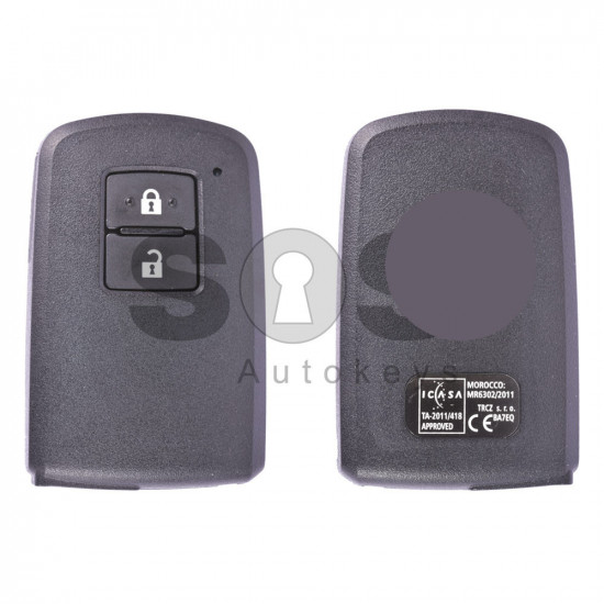 OEM Smart Key for Toy Yaris/ Auris/ Prius/ Buttons:2 / Frequency:434MHz / Transponder:Tiris TMS / First Page:88 / Model:BA7EQ / Part No: 89904-0D130 / 89904-60K40 / 89904-60D70 / 89904-60J90 / 89904-12370 /  Keyless Go