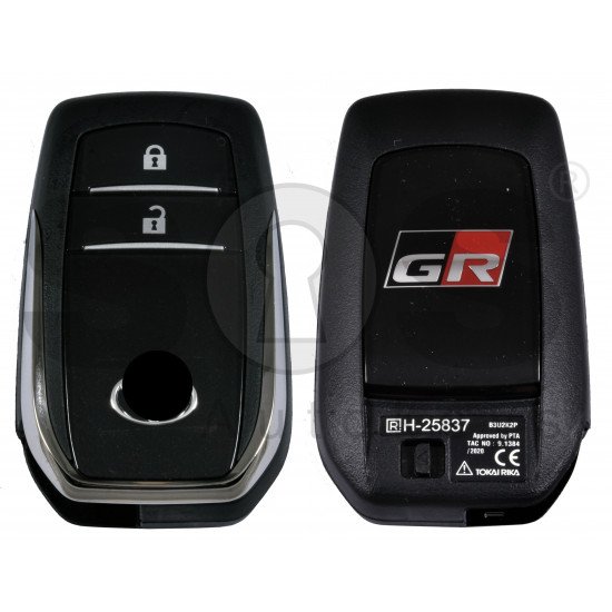 OEM Smart Key for Toy HILUX GR Buttons:2 / Frequency: 434MHz / Transponder: TIRIS RF430 (8A)  / First Page: 8A  /  MODEL : B3U2K2P / Part No : 89904-0K840 	/  Keyless Go