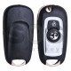 OEM Flip Key for Vauxhall Buttons:2 / Transponder: HITAG2/ ID46 / Blade signature: HU100 / (White)