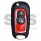OEM Flip Key for Vauxhall Buttons:2 / Transponder: HITAG2/ ID46 / Blade signature: HU100 / (Red)