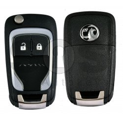 OEM Flip Key for Vauxhall  Adam Light Buttons:2 / Frequency: 433MHz / Transponder: PCF7937/ HITAG2/ID46 / Blade signature: HU100 / Immobiliser System: BCM / Part No: 13401810 VALEO