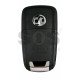 OEM Flip Key for Vauxhall  Adam Colorful Buttons:2 / Frequency: 433MHz / Transponder: PCF7937/ HITAG2/ID46 / Blade signature: HU100 / Immobiliser System: BCM / Part No: 13301085