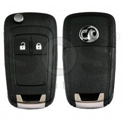 OEM Flip Key for Vauxhall Buttons:2 / Frequency: 433MHz / Transponder: PCF7937/ HITAG2/ID46 / Blade signature: HU100 / Immobiliser System: BCM / Part No: 13308185	