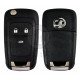 OEM Flip Key for Vauxhall  Corsa D/E Buttons:2 / Frequency: 433MHz / Transponder: PCF7941 / Blade signature: HU100 / Immobiliser System: BCM / Part No: GM:95507072	