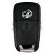 OEM Flip Key for Vauxhall  Buttons:2 / Frequency: 433MHz / Transponder: PCF7937  / Blade signature: HU100 / Immobiliser System: BCM / Part No: GM13500233 / Keyless Go 