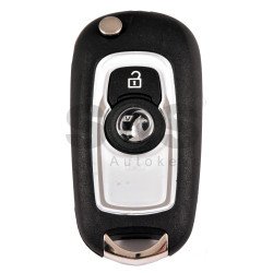 OEM Flip Key for Vauxhall  Astra K Buttons:2 / Transponder: HITAG2/ ID46 / Blade signature: HU100 / Part No 39027353	 /White 