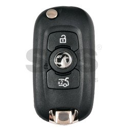 OEM Flip Key for Vauxhall Buttons:3 / Transponder: PCF7961/NCF296/HITAG2/ID46	/ Blade signature: HU100 