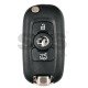 OEM Flip Key for Vauxhall Buttons:3 / Transponder: PCF7961/NCF296/HITAG2/ID46	/ Blade signature: HU100 