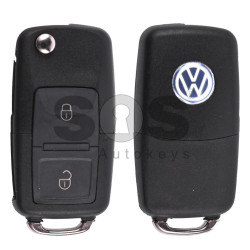 Flip Key for VW Buttons:2 / Frequency:433MHz /  Transponder:ID48/ID48CAN / Blade signature:HU66 / Immobiliser System: Dashboard / Part No: 1J0959753AG (Remote Only)