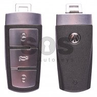 OEM Smart Key for Volkswagen Passat Buttons:3 / Frequency:434MHz / Transponder: ID48 / Blade signature:HU66 / Immobiliser System: Dashboard / Part No: 3C0959752BA