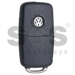 Flip Key for VW UDS Buttons:3 / Frequency:315MHz / Transponder:ID48/ ID48CAN / Blade signature:HU66 / Immobiliser System: Dashboard / Part No: 5K0 837 202G / Keyless GO