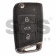 OEM Flip Key for VW Golf 7 Buttons:3 / Frequency:315MHz / Transponder:MEGAMOS 88/ AES / Blade signature:HU66 / Immobiliser System:MQB / Part No: 5G0959753AE / Keyless GO
