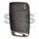 OEM Flip Key for VW Golf 7 Buttons:3 / Frequency:315MHz / Transponder:MEGAMOS 88/ AES / Blade signature:HU66 / Immobiliser System:MQB / Part No: 5G0959753AE / Keyless GO