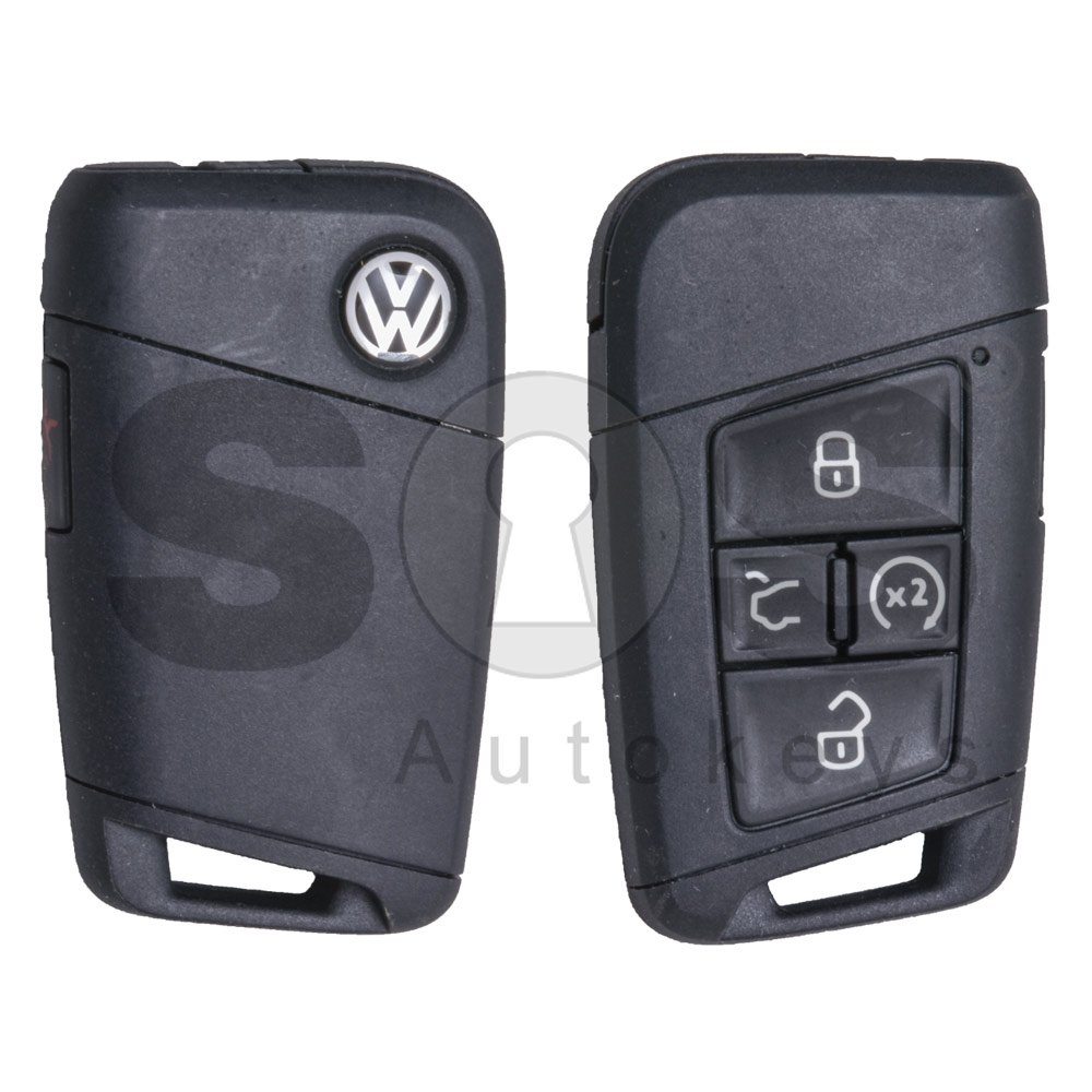 OEM Smart Key for VW Passat B8 Buttons: 4+1 / Frequency:315MHz ...