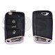 OEM Flip Key for VW Jetta Buttons:3 / Frequency:434MHz / Transponder:MEGAMOS 88/ AES / Blade signature: HU162T / Immobiliser System:MQB / Part No: 5CG 959 752E / Keyless GO
