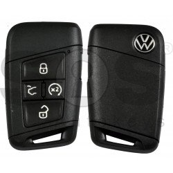 OEM Smart Key for VW 2020+ Buttons:4+1P / Frequency:315MHz / Transponder:HITAG PRO NCF29A1 / Blade signature:HU162T /  Part No: 3G0 959 752 BQ	/ Keyless GO / Automatic Start