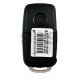 OEM Flip Key for VW  Buttons:2 / Frequency: 434MHz / Transponder: Megamos AES ID49 / Blade signature: HU66 /  Part No: 7E0959753BD / Without Logo 