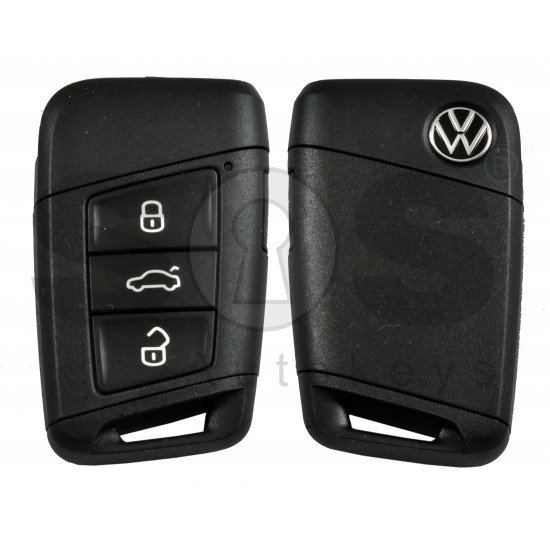 OEM Smart Key for VW 2020+ Buttons:3+1P/ Frequency:315MHz / Transponder:NCP21A2W / Blade signature:HU162T / Part No: 3G0 959 752 BP/ Keyless GO