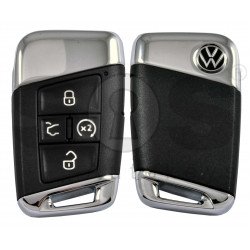 OEM Smart Key for VW 2020+ Buttons:4+1P/ Frequency:315MHz / Transponder:NCP21A2W HITAG PRO / Blade signature:HU162T / Part No: 3G0 959 752 CB/ Keyless GO / Automatic Start